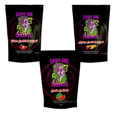 Chido One Cannabis | Sampler Gomitas | HHC | 6 piezas - 3 sabores