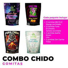 Chido One Cannabis | Combo Chido | 8 piezas - 4 sabores