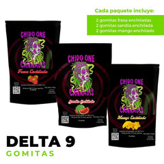 Chido One Cannabis | Sampler Gomitas | Delta 9 | 6 piezas - 3 sabores