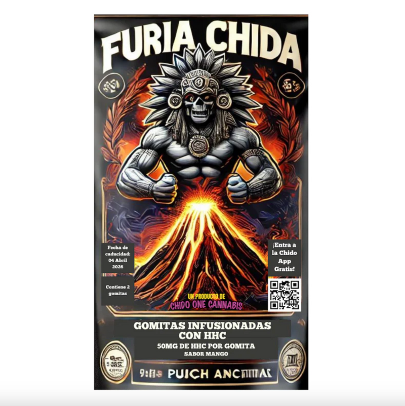 Chido One Cannabis | Gomitas Furia Chida HHC 50 mg/pza | 2 o 15 piezas