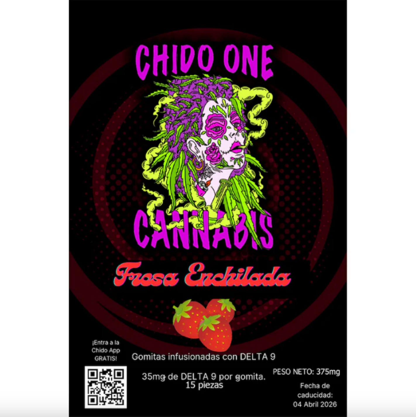 Chido One Cannabis | Gomitas Delta 9 THC 35 mg/pza | 2 ó 15 piezas