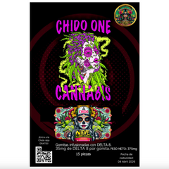 Chido One Cannabis | Gomitas | Delta 8 THC 375mg ó 50mg | 15 ó 2 piezas