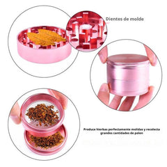 Grinder Moledor Metálico Magnético Premium de 4 Capas 40mm