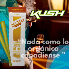 Kush Cones | Conos de Hemp Pre rolados Infusionados con Terpenos 107mm | 2 piezas