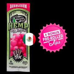 Blunt Wrap | Blunt Wrap 4x Hemp + CBD | 4 Sábanas y 4 Filtros