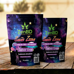 ZenBD | Sueño Zzzen Gomitas para dormir | CBD Espectro Completo con Melatonina |  450mg ó 75 mg | 30 ó 5 piezas