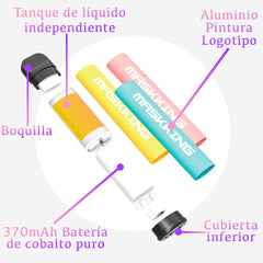 Vapeador Electrónico Tipo Maskking GT Desechable