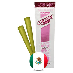 Kush Cones | Conos de Hemp Pre rolados Infusionados con Terpenos 107mm | 2 piezas